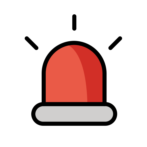 Police Cars Revolving Light on OpenMoji