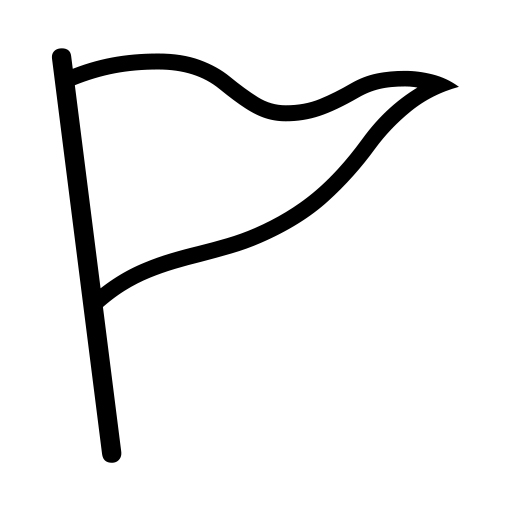 Triangular Flag On Post on Noto Emoji