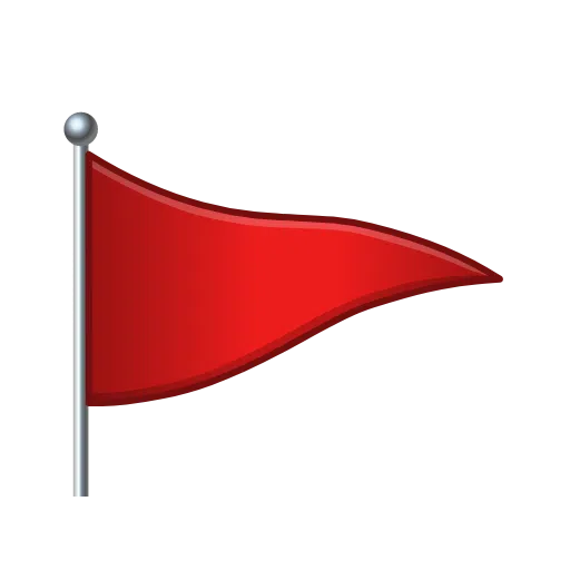 Triangular Flag On Post on Telegram