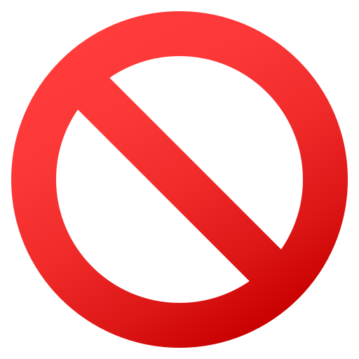 No Entry Sign on JoyPixels