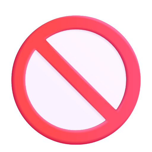 No Entry Sign on Microsoft 3D