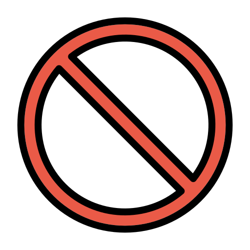 No Entry Sign on OpenMoji
