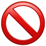 No Entry Sign on WhatsApp