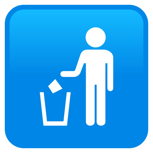 Put Litter In Its Place Symbol on JoyPixels