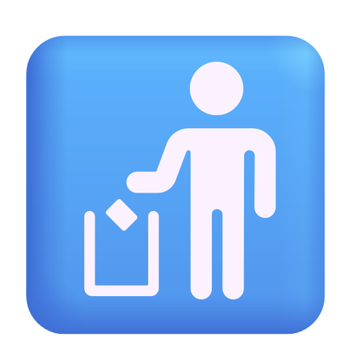 Put Litter In Its Place Symbol on Microsoft 3D