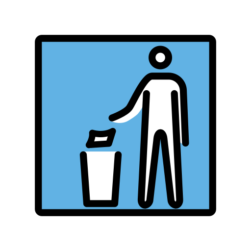 Put Litter In Its Place Symbol on OpenMoji