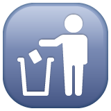 Put Litter In Its Place Symbol on WhatsApp
