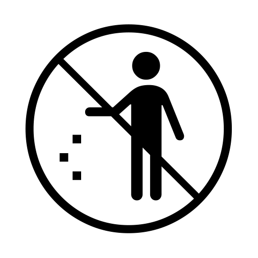 Do Not Litter Symbol on Noto Emoji