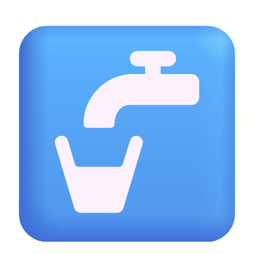 Potable Water Symbol on Microsoft 3D