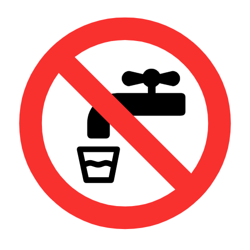 Non-potable Water Symbol on Microsoft Fluent