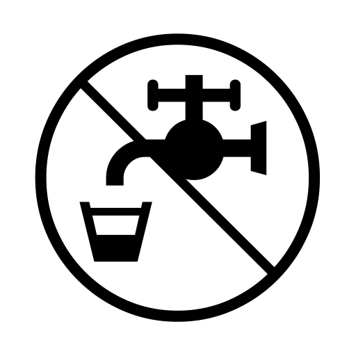 Non-potable Water Symbol on Noto Emoji