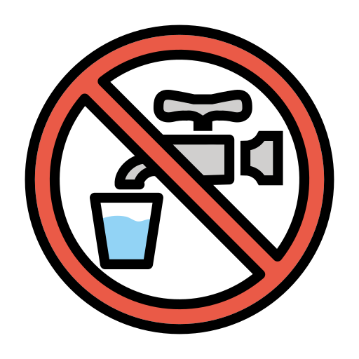 Non-potable Water Symbol on OpenMoji