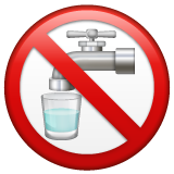 Non-potable Water Symbol on WhatsApp