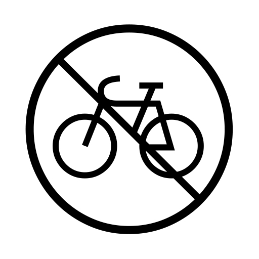 No Bicycles on Noto Emoji