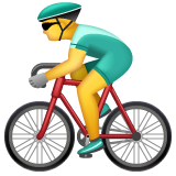 Man Biking on WhatsApp