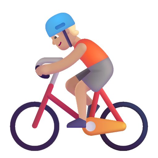 Bicyclist: Medium-Light Skin Tone on Microsoft 3D