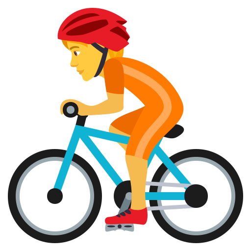 Bicyclist on JoyPixels