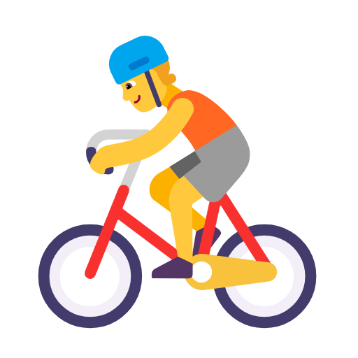 Bicyclist on Microsoft Fluent