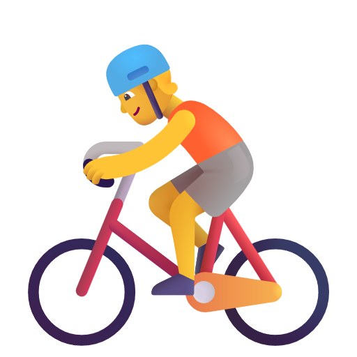 Bicyclist on Microsoft 3D
