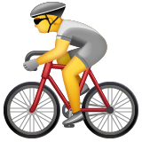 Bicyclist on WhatsApp