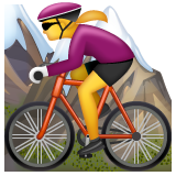 Woman Mountain Biking on WhatsApp