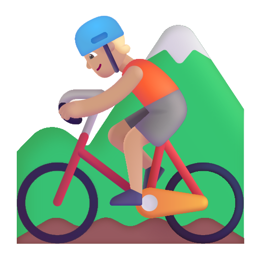 Mountain Bicyclist: Medium-Light Skin Tone on Microsoft 3D
