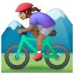 Woman Mountain Biking: Medium Skin Tone on Samsung