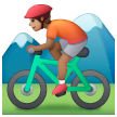 Mountain Bicyclist: Medium Skin Tone on Samsung