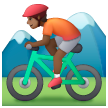 Mountain Bicyclist: Medium-Dark Skin Tone on Samsung