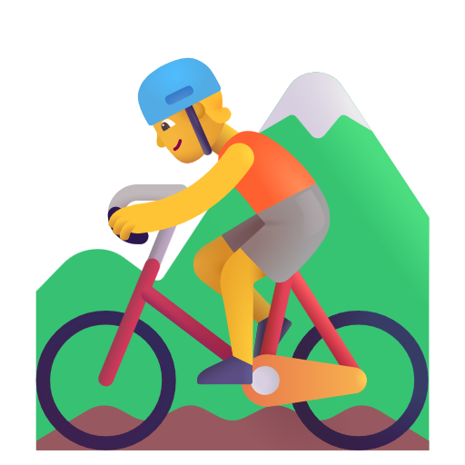 Mountain Bicyclist on Microsoft 3D