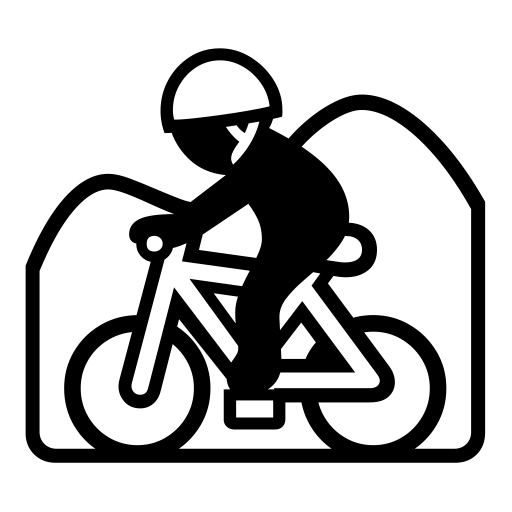 Mountain Bicyclist on Noto Emoji