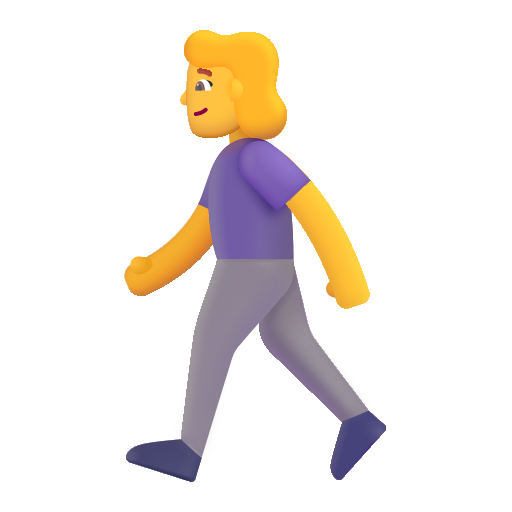 Woman Walking on Microsoft 3D