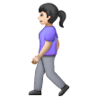Woman Walking: Light Skin Tone on Samsung