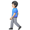 Man Walking: Light Skin Tone on Samsung