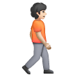 Person Walking Facing Right: Light Skin Tone on Samsung