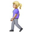 Woman Walking: Medium-Light Skin Tone on Samsung