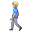 Man Walking: Medium-Light Skin Tone on Samsung