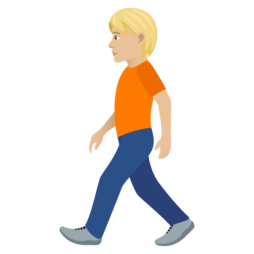 Pedestrian: Medium-Light Skin Tone on JoyPixels