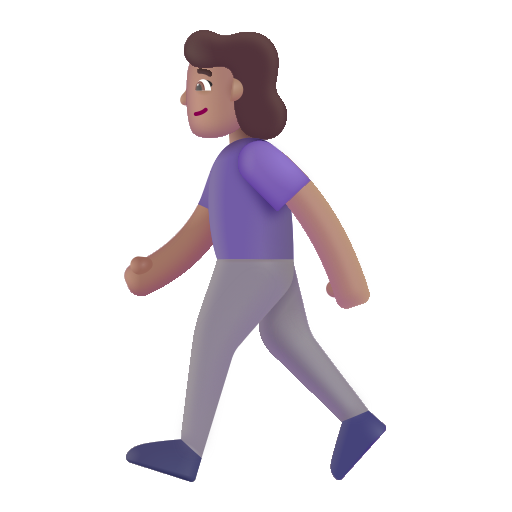 Woman Walking: Medium Skin Tone on Microsoft 3D