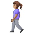 Woman Walking: Medium Skin Tone on Samsung