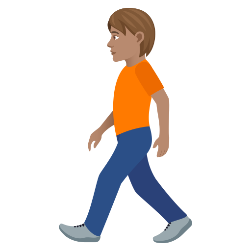 Pedestrian: Medium Skin Tone on JoyPixels