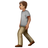 Pedestrian: Medium Skin Tone on WhatsApp
