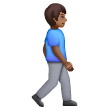 Man Walking Facing Right: Medium-Dark Skin Tone on Samsung