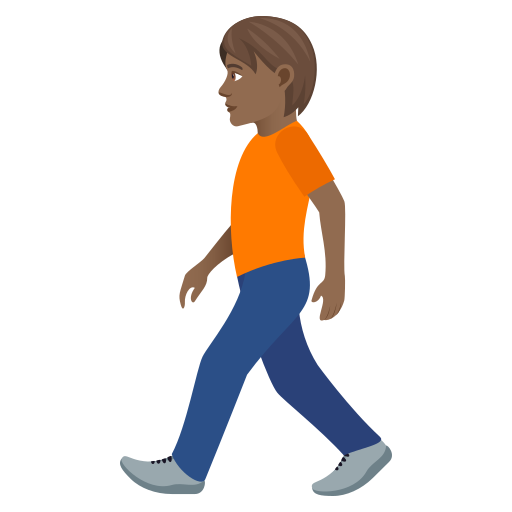 Pedestrian: Medium-Dark Skin Tone on JoyPixels