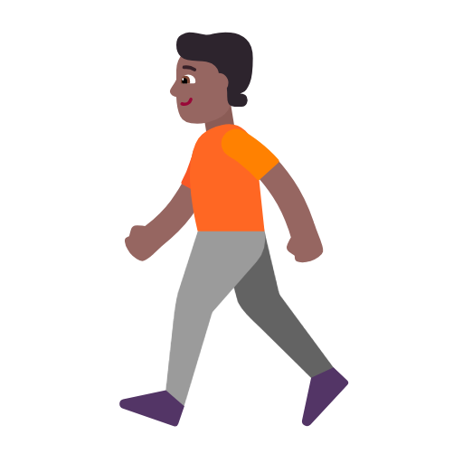 Pedestrian: Medium-Dark Skin Tone on Microsoft Fluent