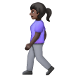 Woman Walking: Dark Skin Tone on Samsung