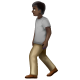 Pedestrian: Dark Skin Tone on WhatsApp