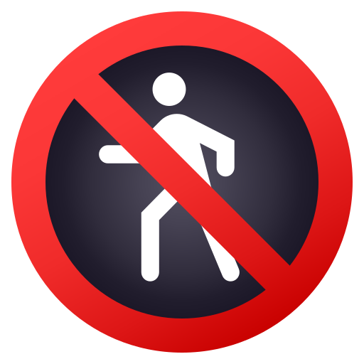 No Pedestrians on JoyPixels