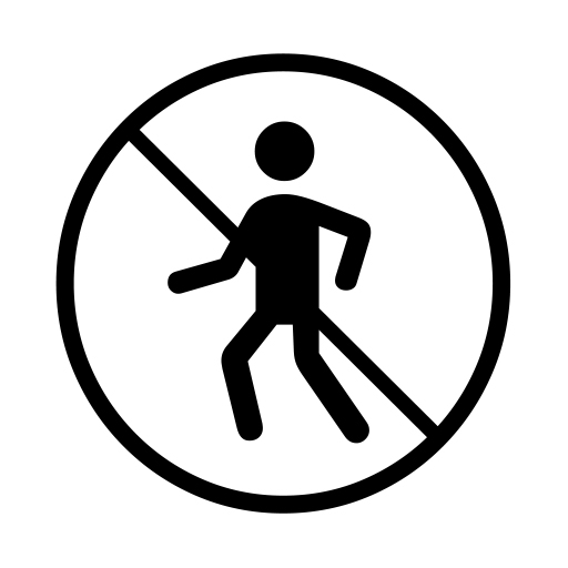 No Pedestrians on Noto Emoji