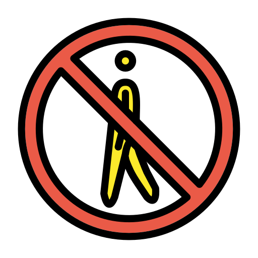 No Pedestrians on OpenMoji